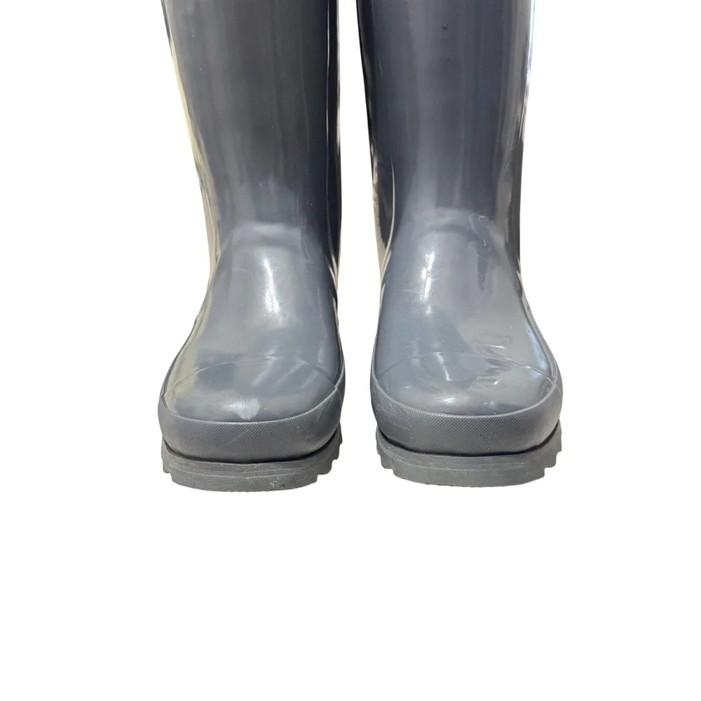 Sorel Joan Tall Rain Boots Womens 8 Graphite Gray Gloss NL2523-053